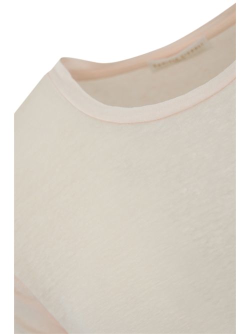 T-shirt girocollo in lino Rosa DANIELE FIESOLI | DF 0600640